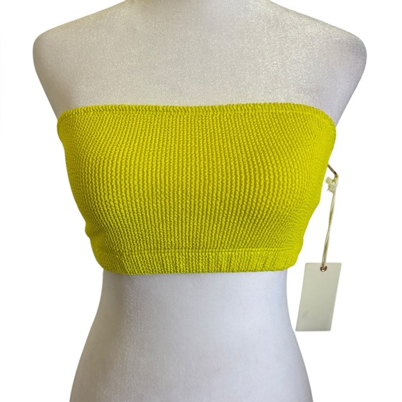 Good American Other - Good American Neon Yellow Always Fits Better Band Bandeau Bikini Top Size L XL